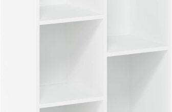 Furinno Luder Bookcase / Book / Storage , 5-Cube, White