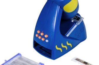 Educational Insights GeoSafari Jr. Talking Microscope Featuring Bindi Irwin: Microscope for Kids, STEM & Science Toy, Interactive Learning, Ages 3+