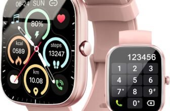 Smart Watch, 1.91″ Smartwatch for Women Men (Answer/Make Call), Fitness Tracker with 100+ Sport Modes, IP68 Waterproof, Heart Rate/Sleep Monitor, Spo2, Pedometer, Activity Tracker for Android iOS