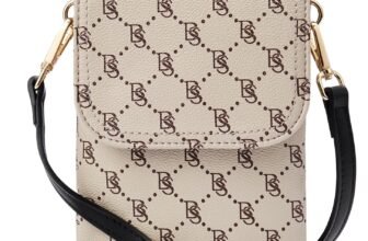BOSTANTEN Vegan Leather Small Crossbody Bags for Women Designer Cell Phone Bag Wallet Purses Adjustable Strap