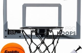 Franklin Sports Mini Basketball Hoops – Indoor Over The Door Mini Hoop + Basketball Sets – Perfect Game Accessory for Bedroom + Office