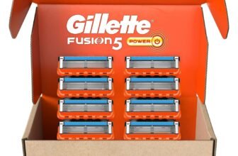 Gillette Fusion5 Power Razor Blade Refills, 8 Count, Lubrastrip for a More Comfortable Shave for Men