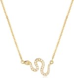 MTMY Gold Pendant Necklace for Women 14K Gold Plated Snake/Butterfly/Bee/Hummingbird Animal Necklace Dainty Necklace Simple Delicate Jewelry