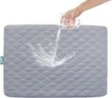 Pack and Play Sheets Mattress Pad Protector Fitted Waterproof Pack and Play Mattress Cover, Compatible with Graco Pack n Play & Dream On Me & Pamo Babe, Playpen/Playard Sheet Quilted, Gray, 39″ x 27″