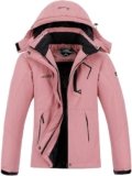 MOERDENG Women’s Waterproof Ski Jacket Warm Winter Snow Coat Mountain Windbreaker Hooded Raincoat Jacket