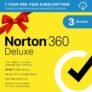 Norton 360 Deluxe 2025, Antivirus software for 3 Devices with Auto Renewal – Includes VPN, PC Cloud Backup & Dark Web Monitoring [Download]
