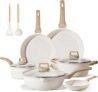 CAROTE 16 Piece Cookware Set, Nonstick Pots and Pans, Induction Cookware Cooking Set with Frying Pans, Saucepans, Saute Pan