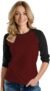 Baseball Tshirt Womens Three Quarter Length Sleeve Tops for Women-3/4 Length Sleeve Womens Tops Plus Size