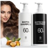Tripeptide-Infused Hair Growth Biotin Shampoo and Conditioner Set, Onion Anti-Loss Volumizing Moisturizing Treatment for Soft Shine Hair, Rosemary Clarifying Dandruff Shampoo for Women Men, 2 x 16.9oz