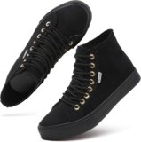 hash bubbie Women’s High Top Sneakers Lace up Fashion Sneakers Suede High Tops Shoes Tennis Shoes