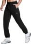 Mens Joggers with Zipper Pockets Sweatpants Athletic Pants Traning Track Pants Joggers for Men Running, Workout