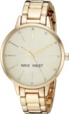 Nine West Women’s Crystal Accented Bracelet Watch