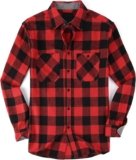 Esabel.C Mens Flannel Shirt Regular Fit Long Sleeve,Casual Button Down Plaid Flannel Shirt for Men
